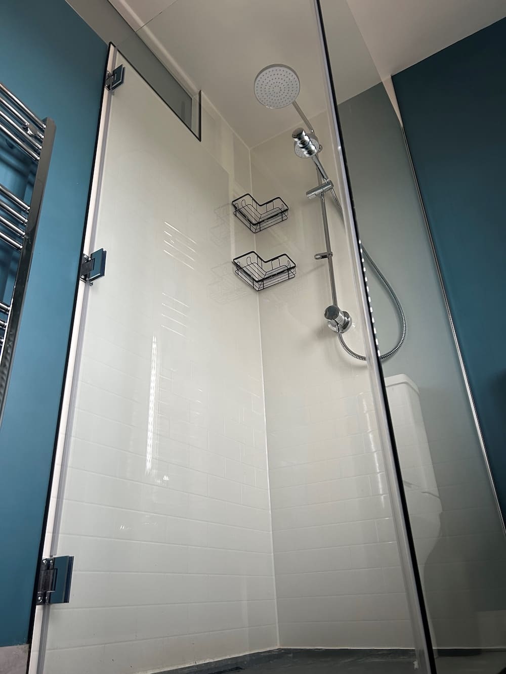 Image of a shower glass panel